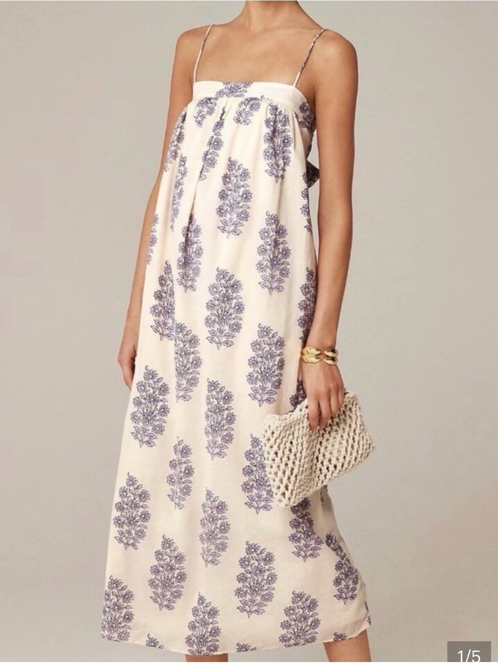 J. Crew dress in block print